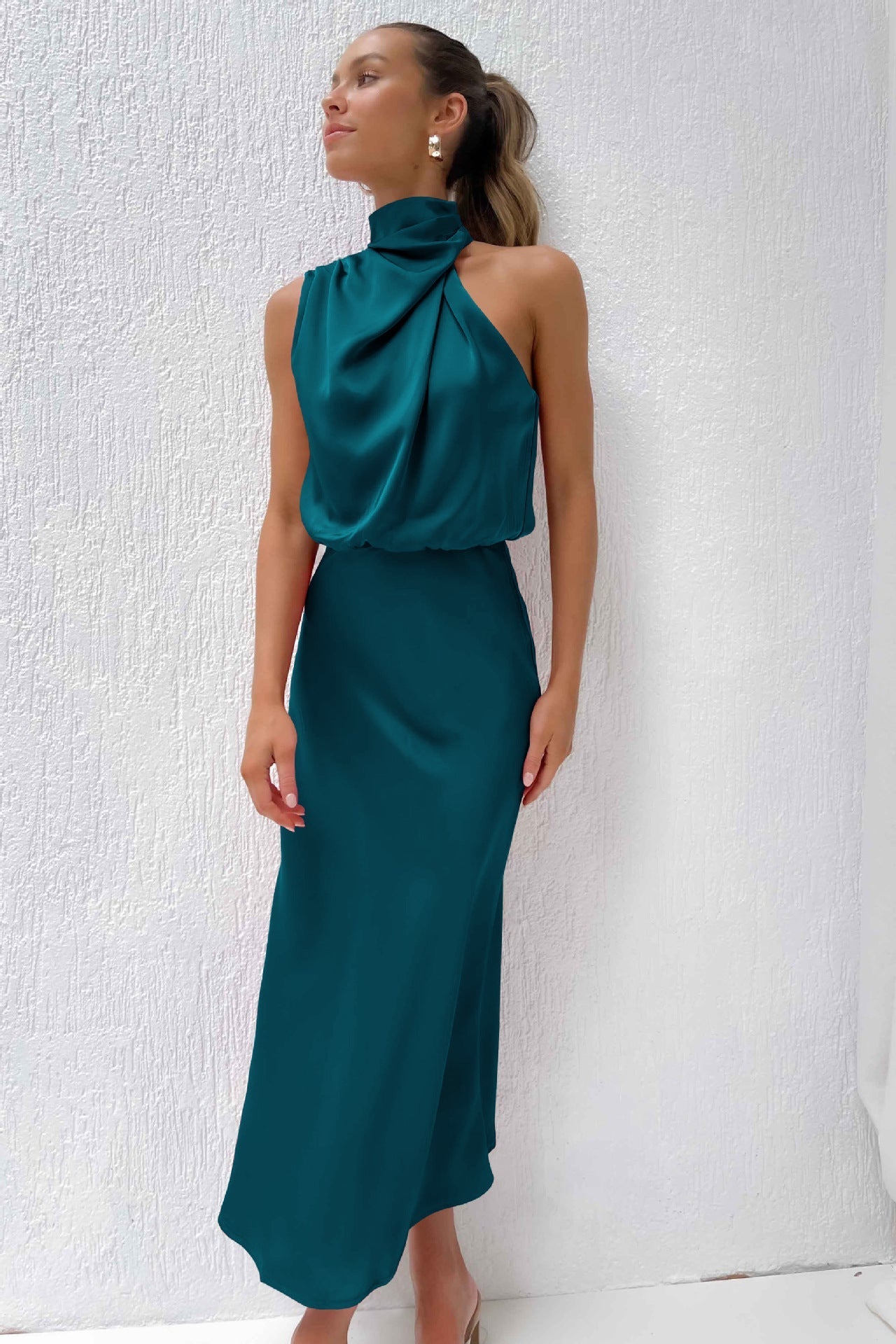 Alexandra | Satin Long Dress