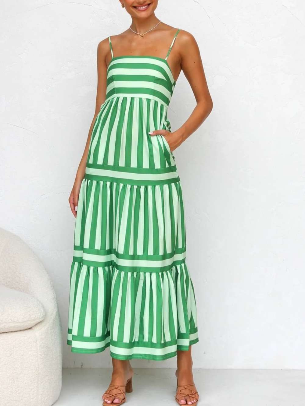 Kelly | Striped Maxi Dress