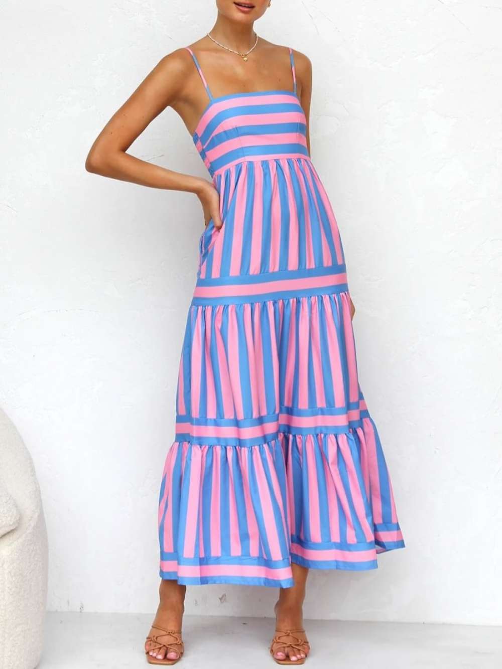 Kelly | Striped Maxi Dress