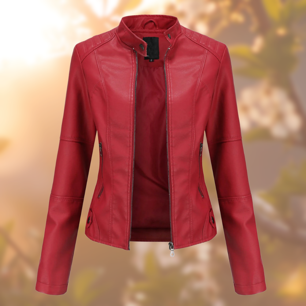 Donna™ - Chic Vegan Leather Jacket