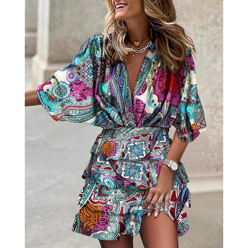 Cindy™ - Stylish Print Dress