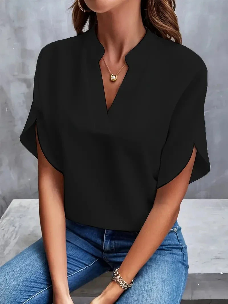 AUDREY™ - Classic V-Neck Top