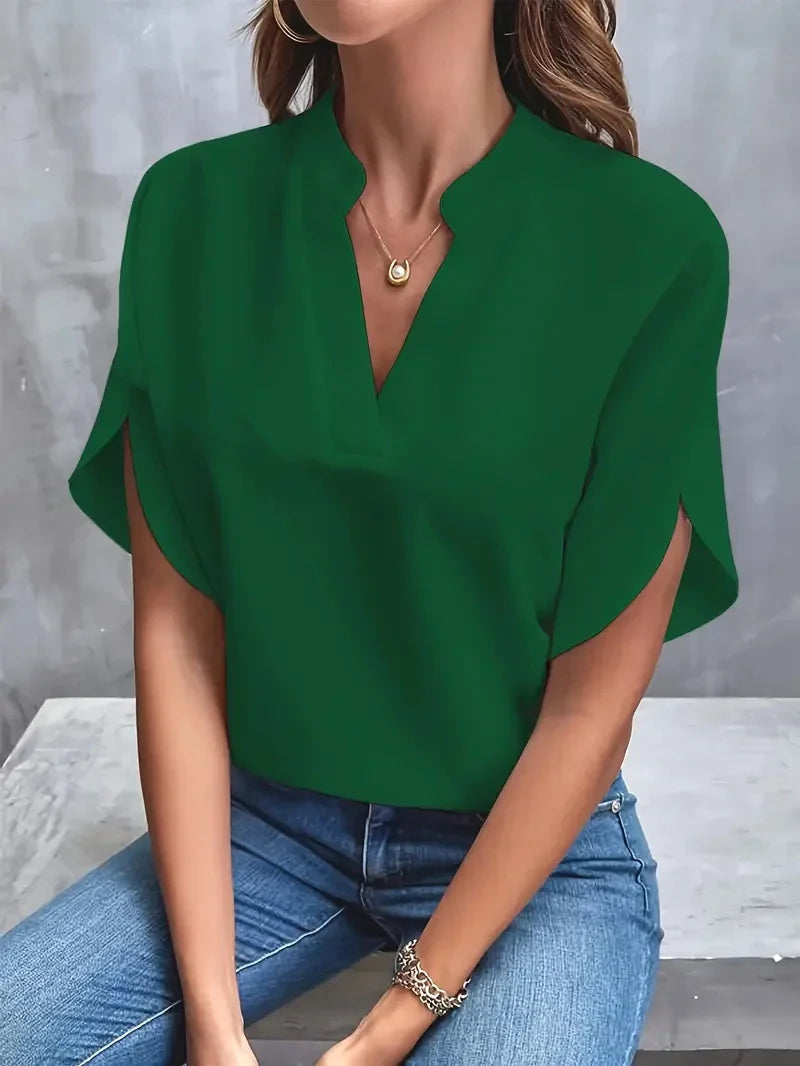 AUDREY™ - Classic V-Neck Top