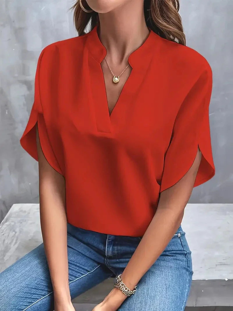 AUDREY™ - Classic V-Neck Top