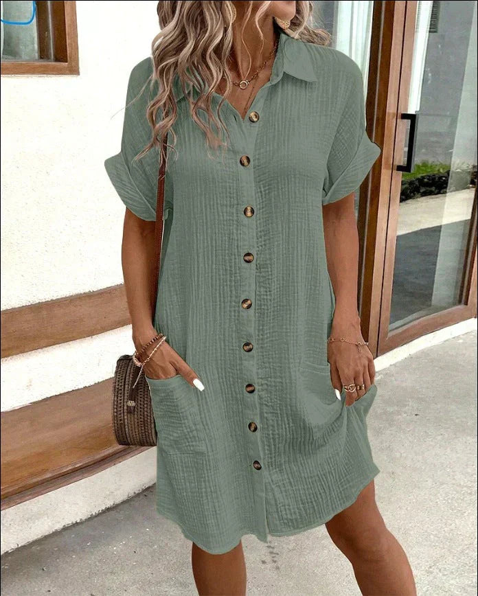 Janice™ - Stylish Polo Dress