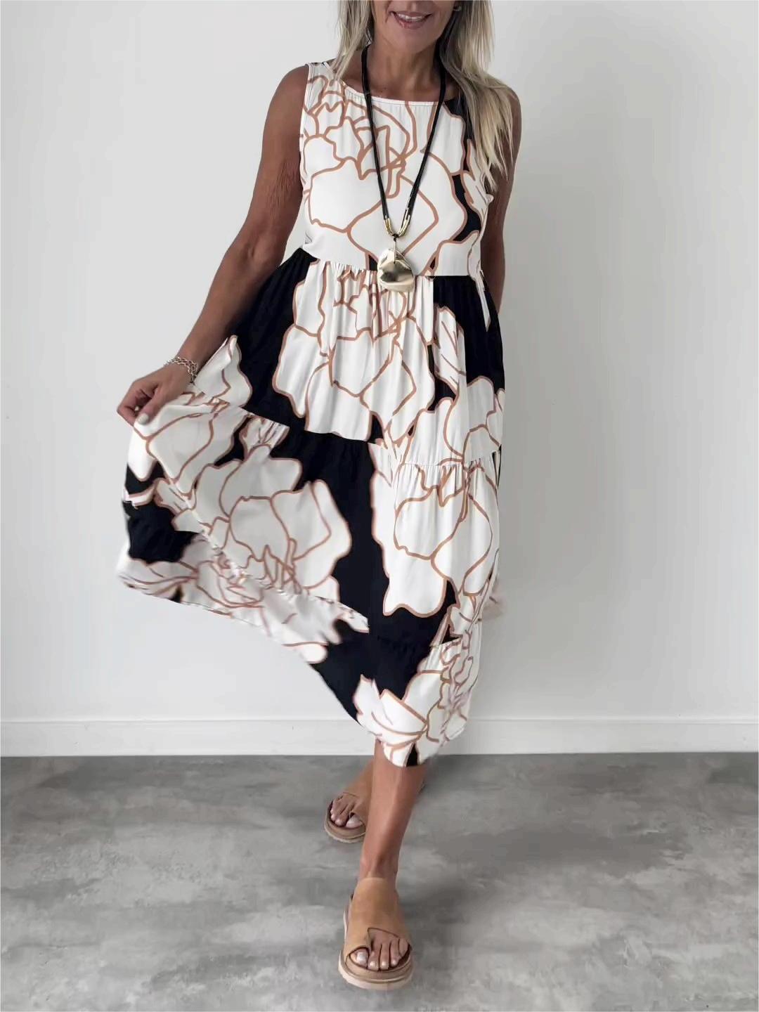 Aisha | Elegant Dress With Floral Print