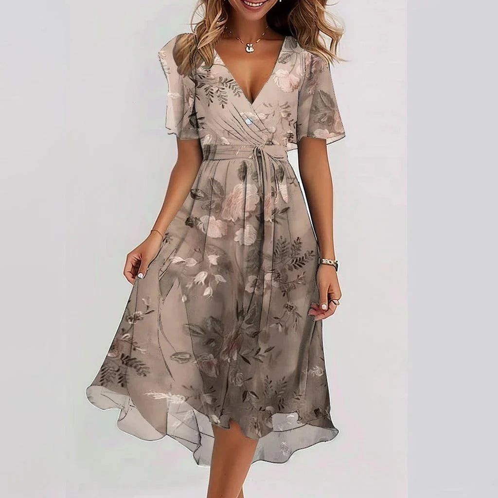 Salome - Elegant short sleeve dress