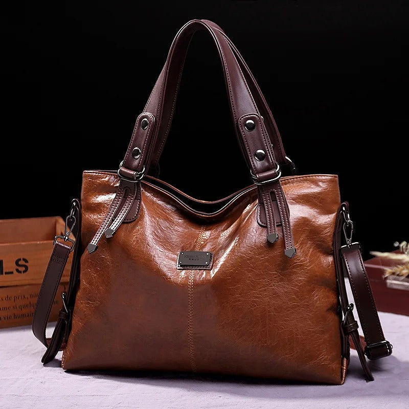 Noor - Vintage Soft Leather Tote