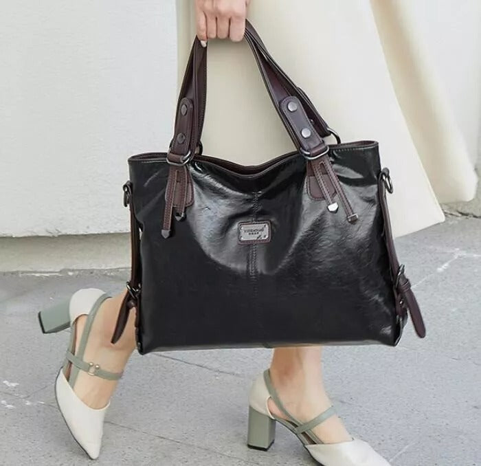 Noor - Vintage Soft Leather Tote