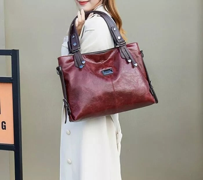 Noor - Vintage Soft Leather Tote