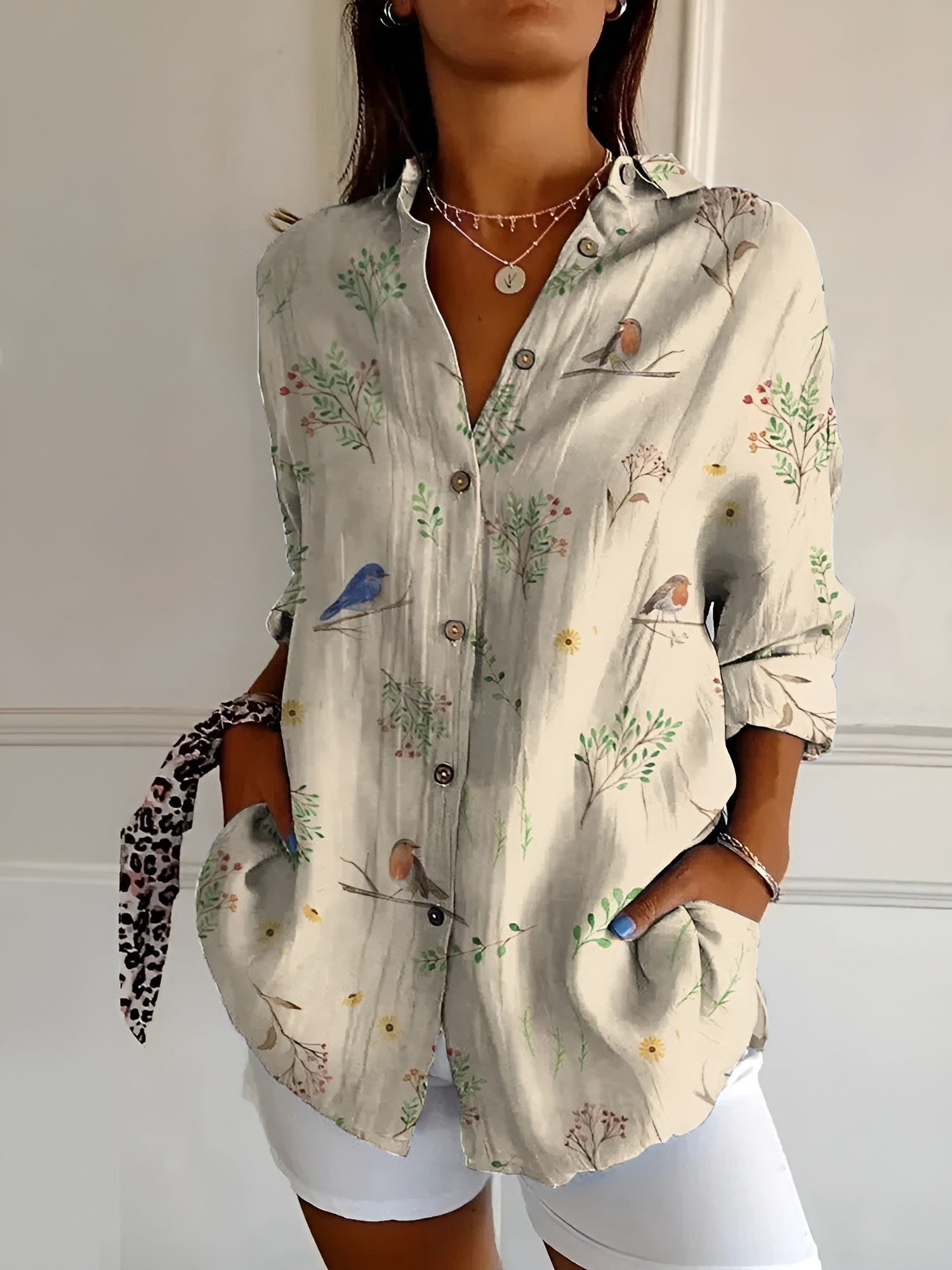 Birds™ - Women's Printed blouse